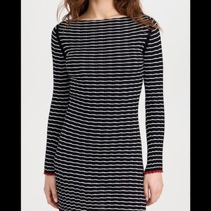 NWOT Guest in Residence Striped Rib Mini Dress